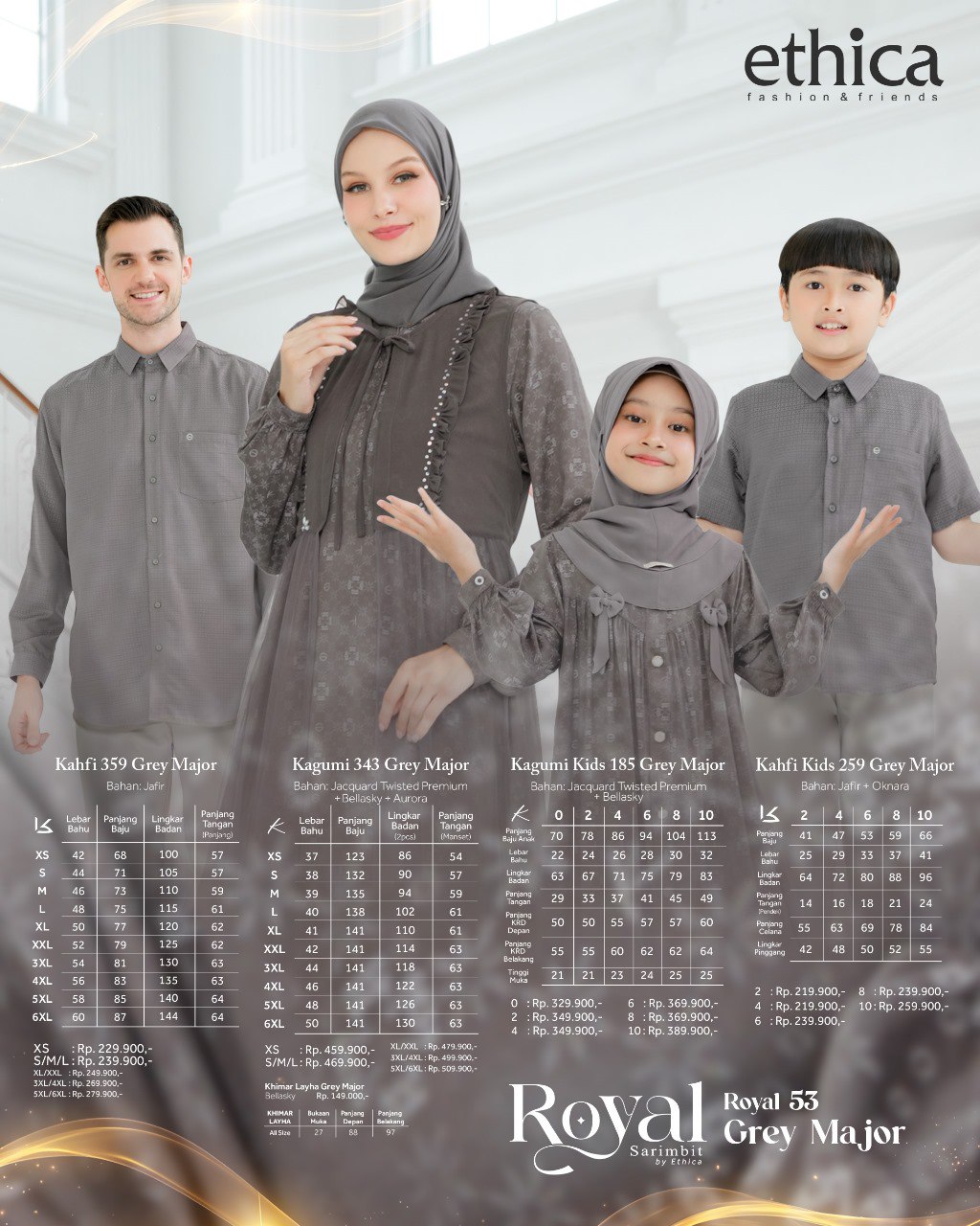 KAGUMI 343 GREY MAJOR - Gambar 2