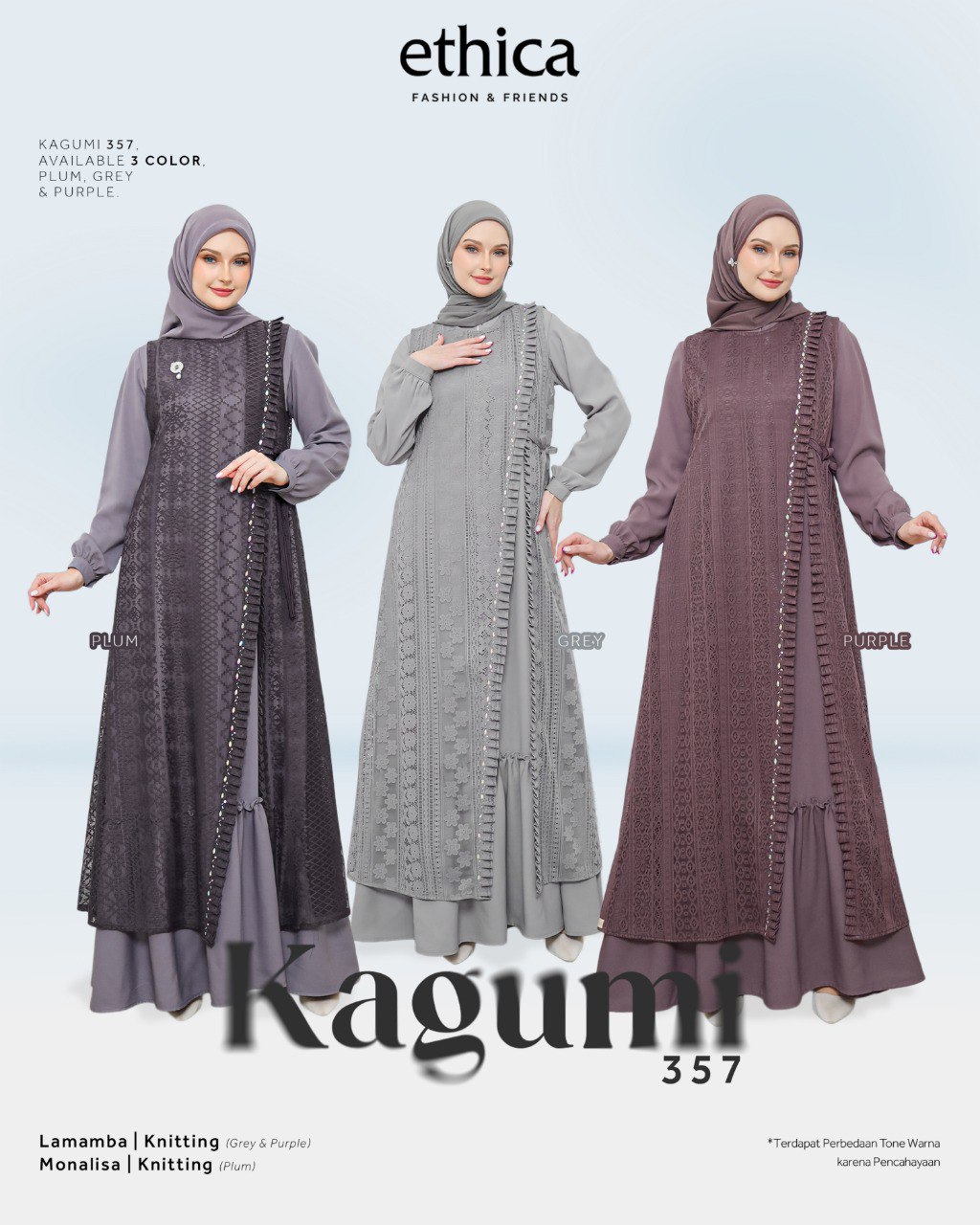 KAGUMI 357 GREY, PLUM, PURPLE