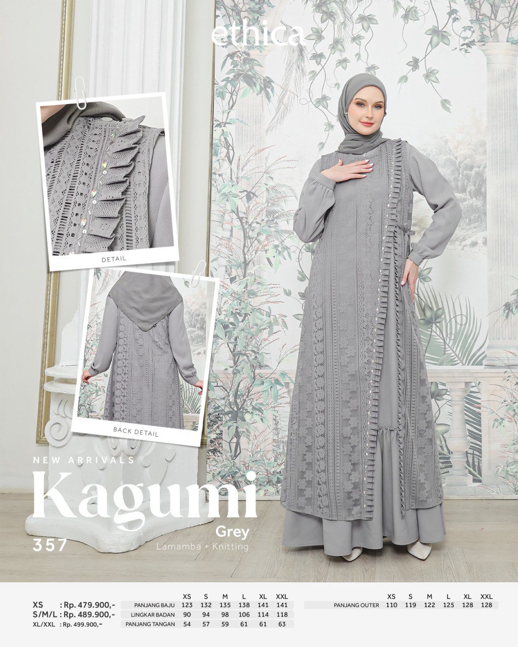 KAGUMI 357 GREY, PLUM, PURPLE - Gambar 3