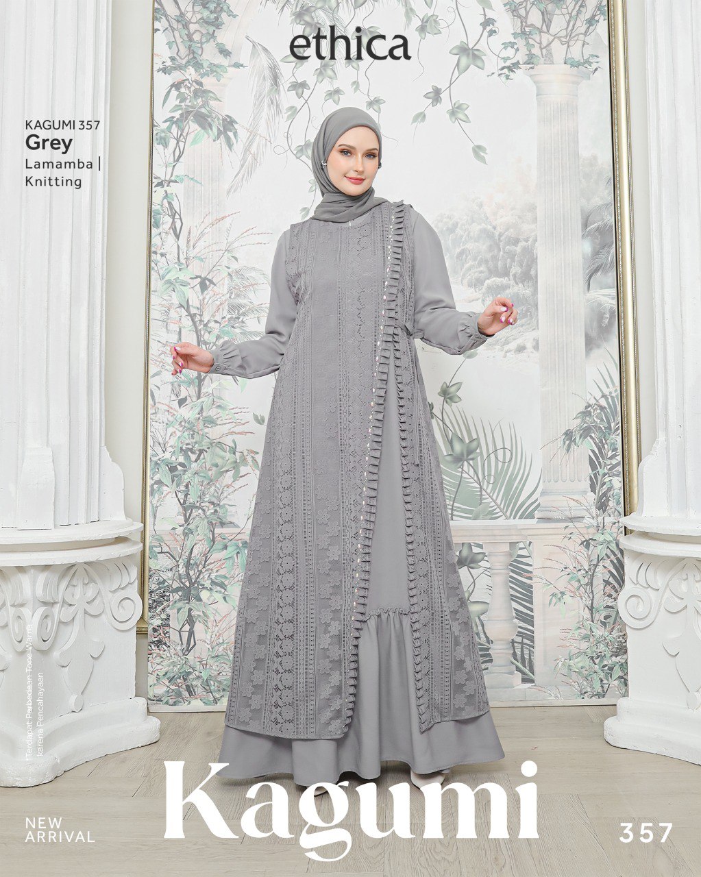 KAGUMI 357 GREY, PLUM, PURPLE - Gambar 2
