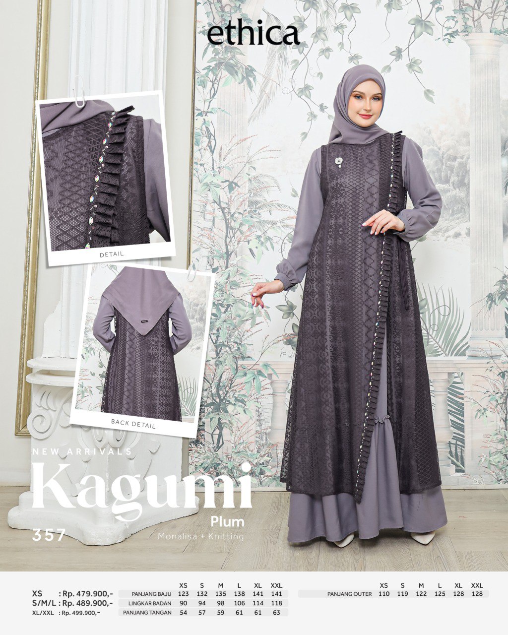 KAGUMI 357 GREY, PLUM, PURPLE - Gambar 7