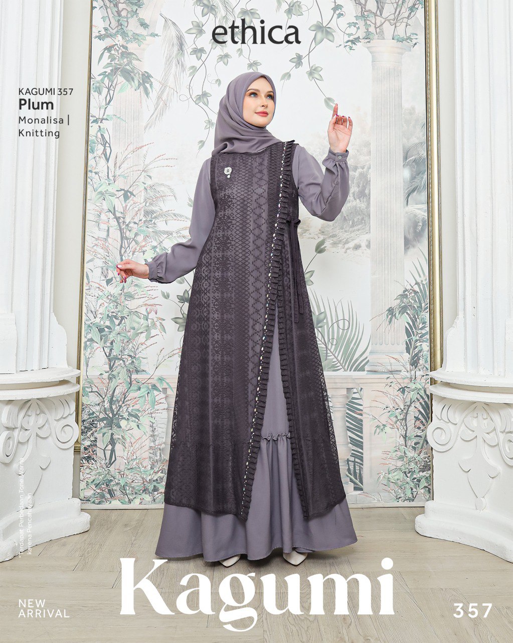 KAGUMI 357 GREY, PLUM, PURPLE - Gambar 6