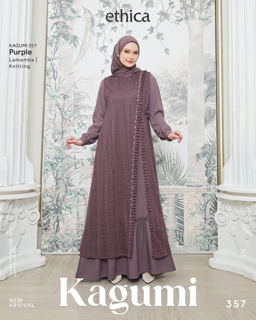 KAGUMI 357 GREY, PLUM, PURPLE - Gambar 4