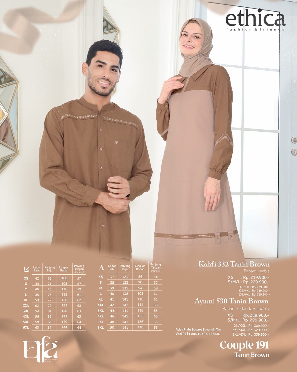 COUPLE 191 TANIN BROWN - Gambar 4