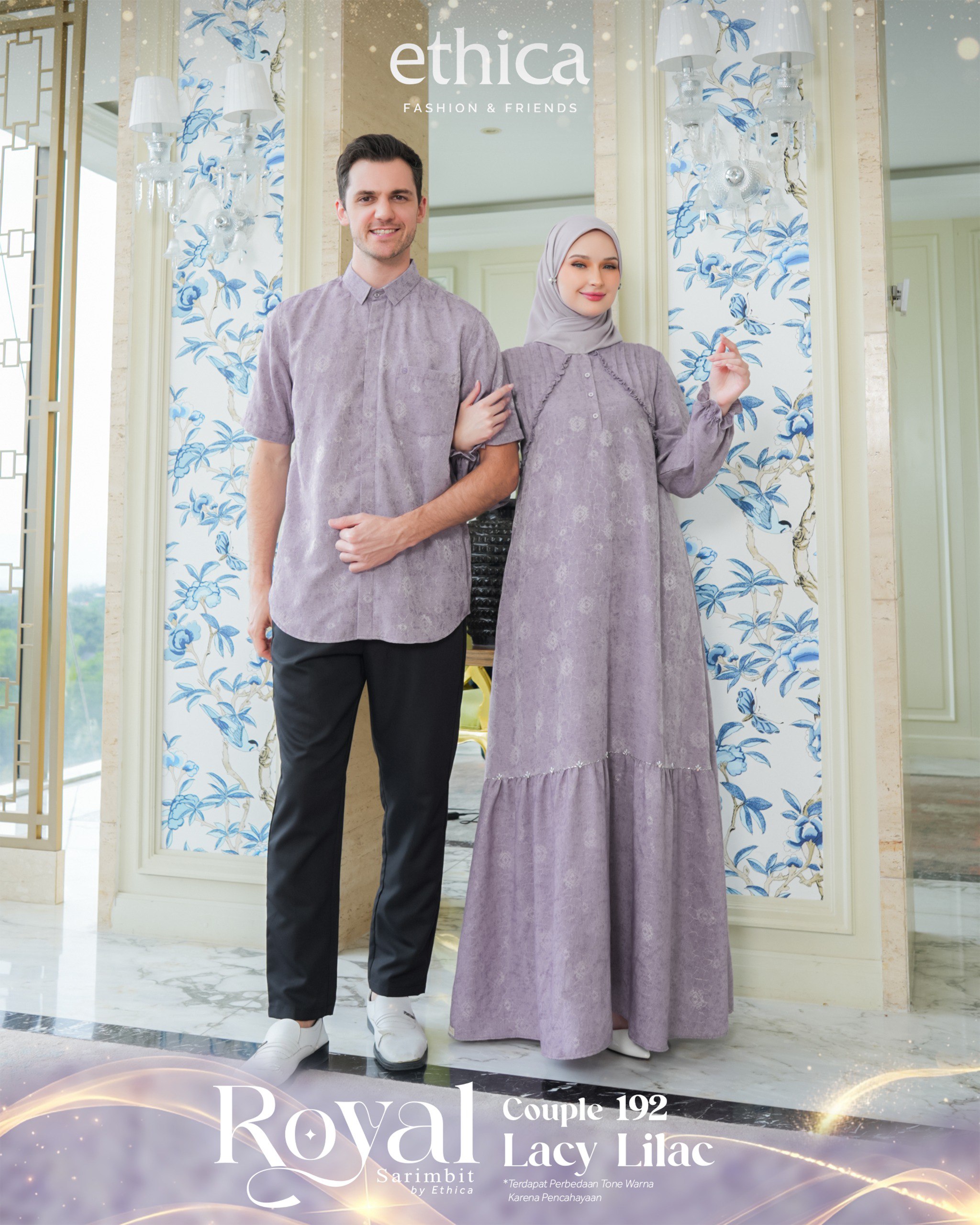 COUPLE 192 LACY LILAC