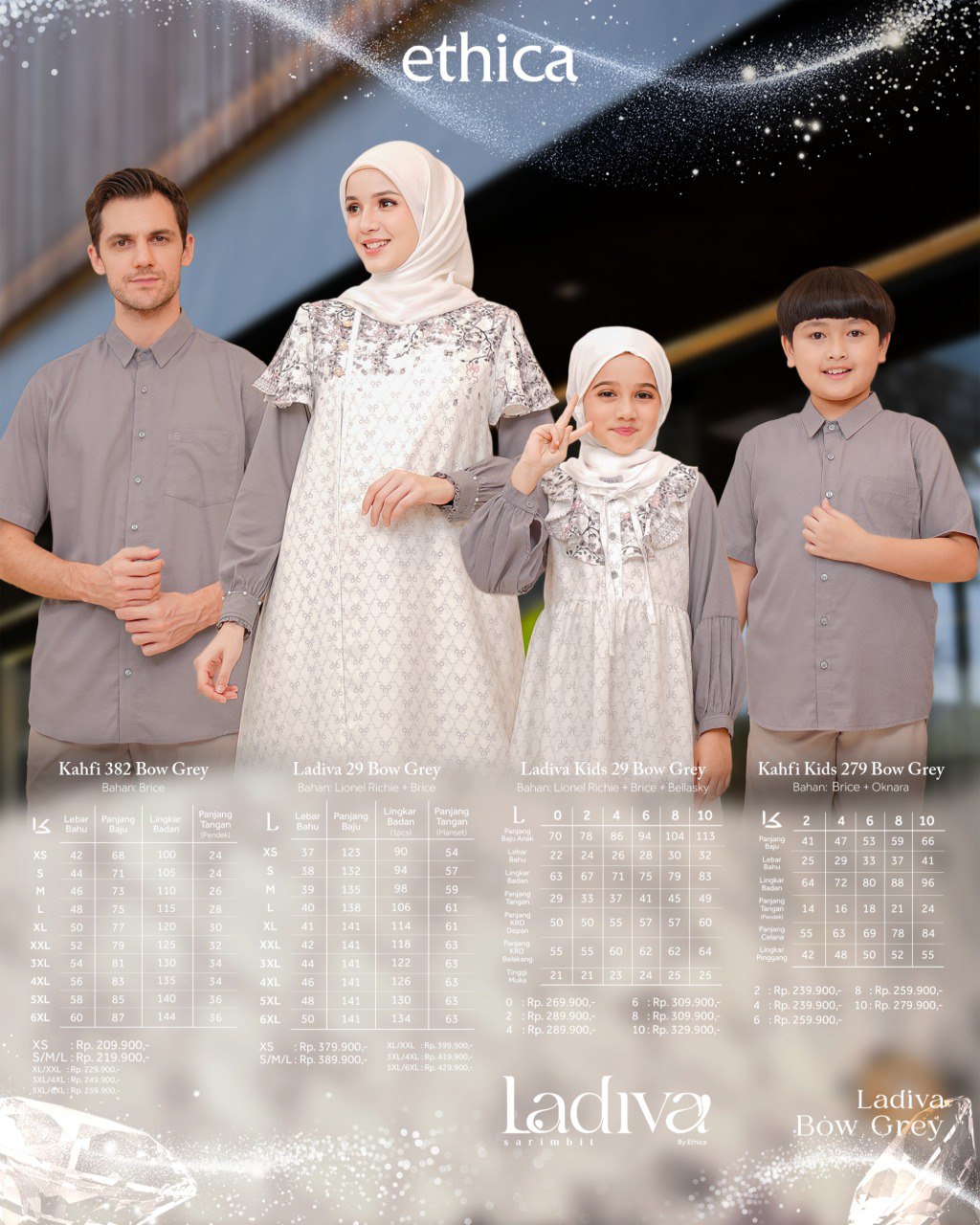 LADIVA BOW GREY - Gambar 6