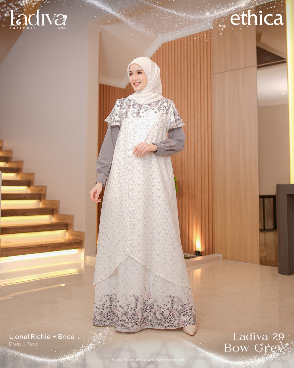 LADIVA BOW GREY - Gambar 5