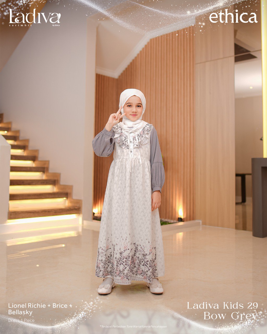LADIVA BOW GREY - Gambar 2
